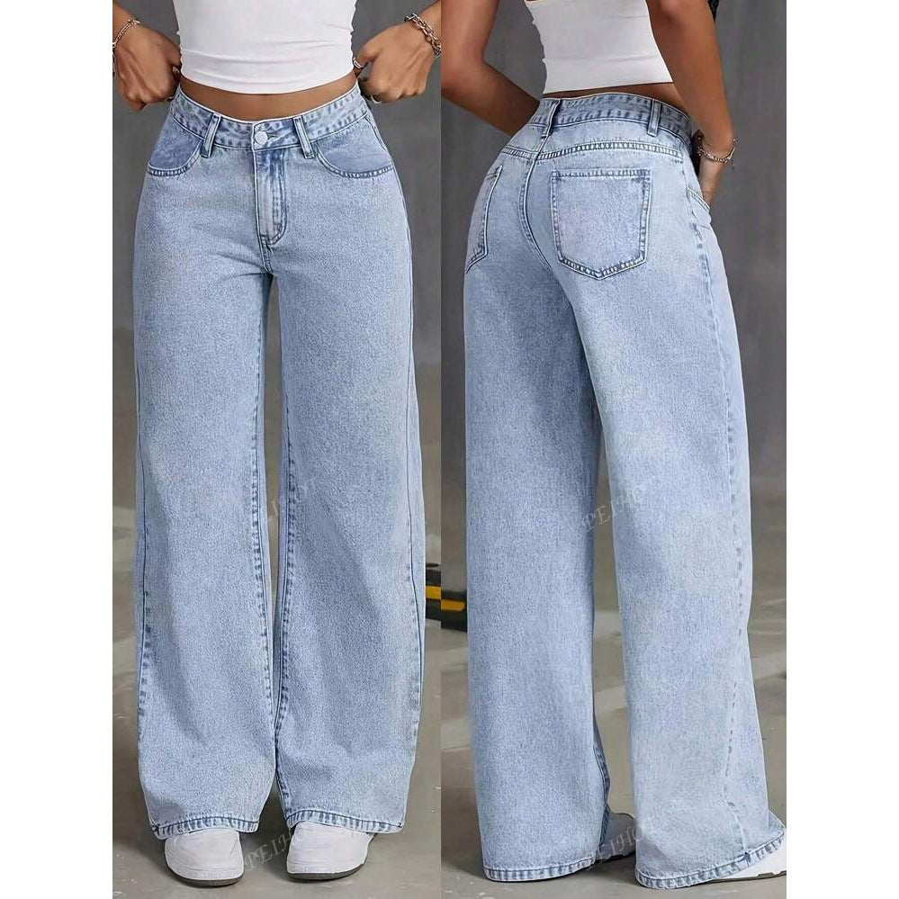 Light Wash Wide Leg Jeans