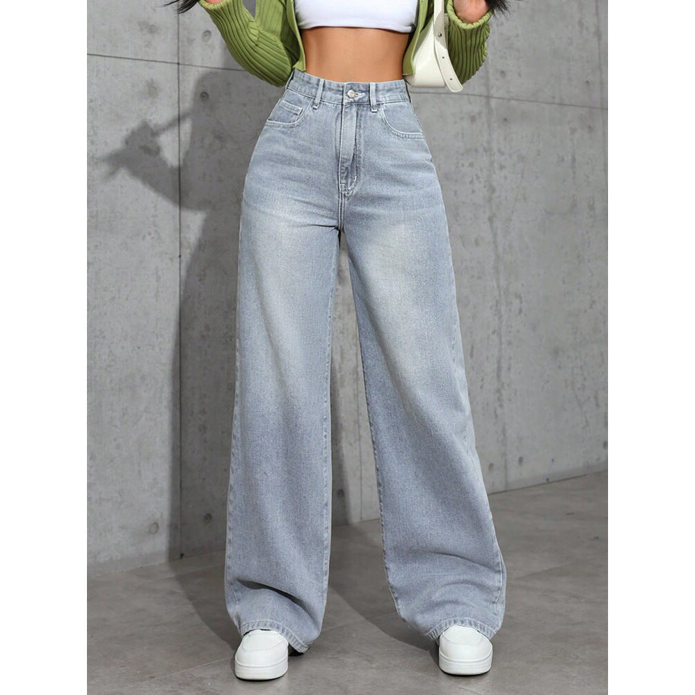 Light Wash Wide Leg Jeans
