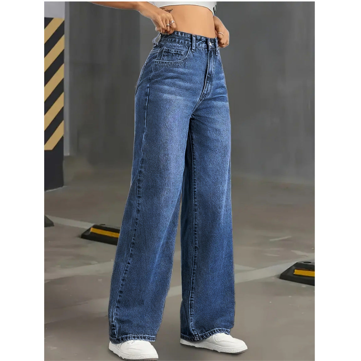 High Rise Wide Leg Jeans
