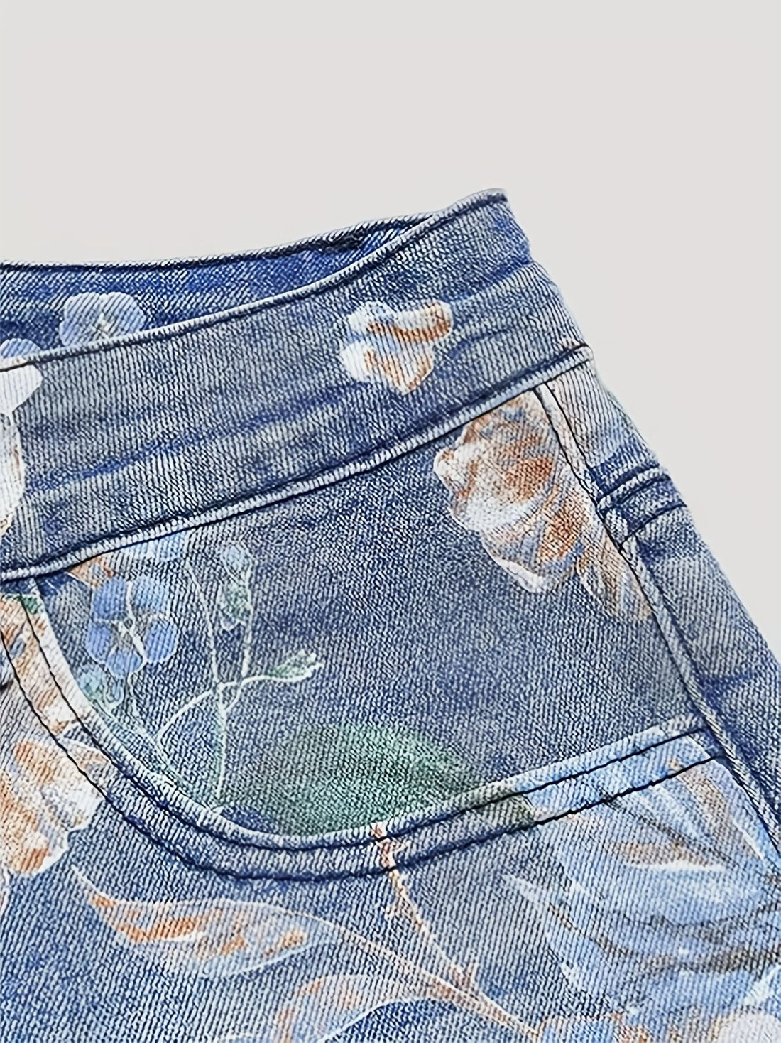 Floral Wide Leg Jeans