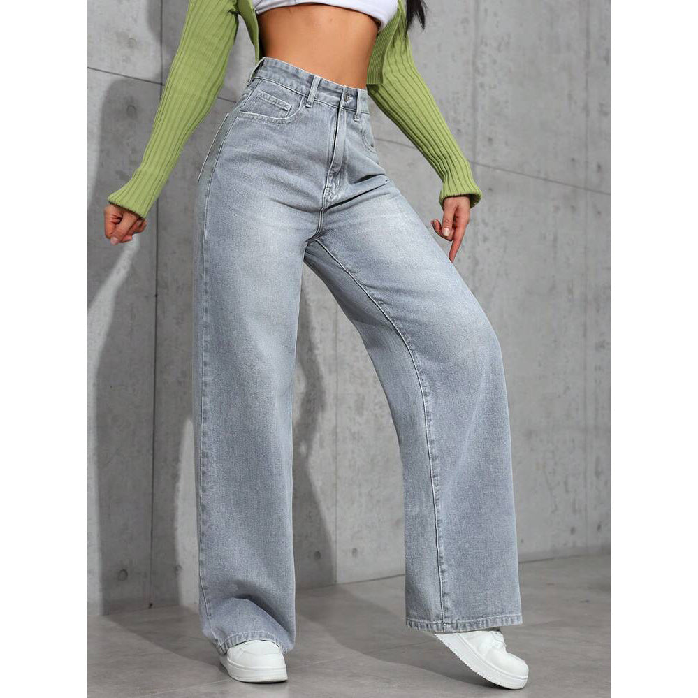 Light Wash Wide Leg Jeans