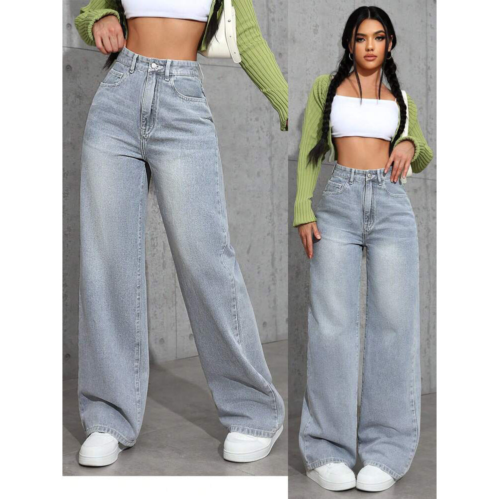 Light Wash Wide Leg Jeans