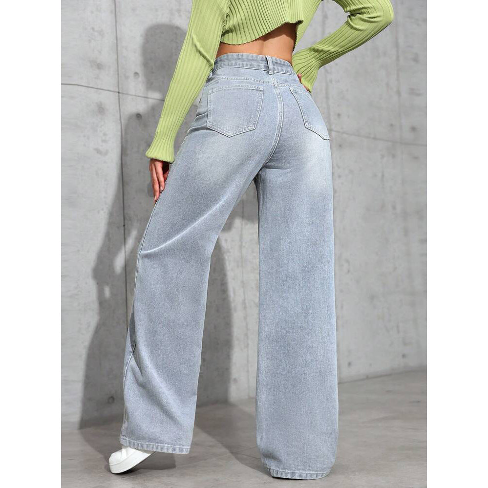 Light Wash Wide Leg Jeans