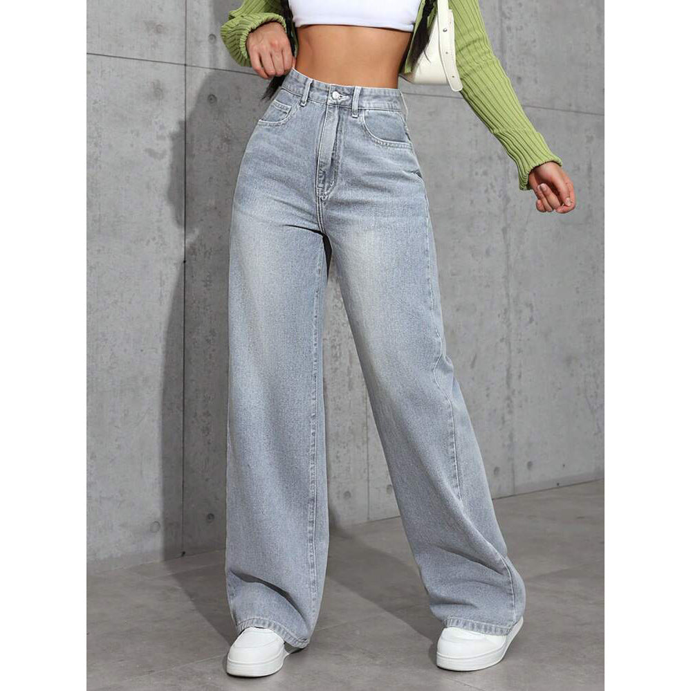Light Wash Wide Leg Jeans