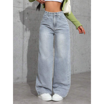Light Wash Wide Leg Jeans