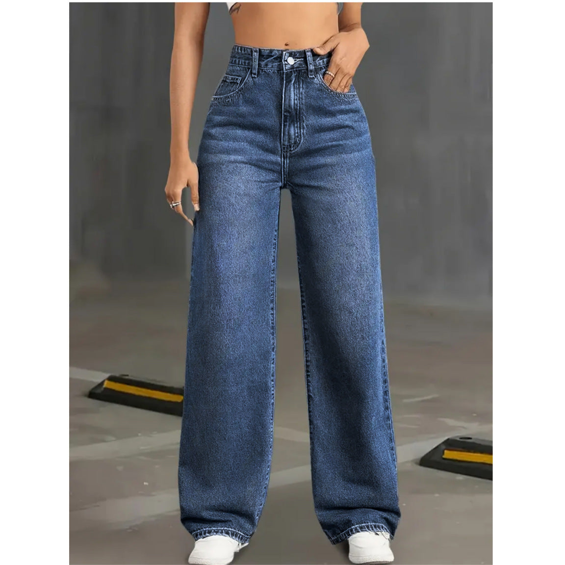 High Rise Wide Leg Jeans
